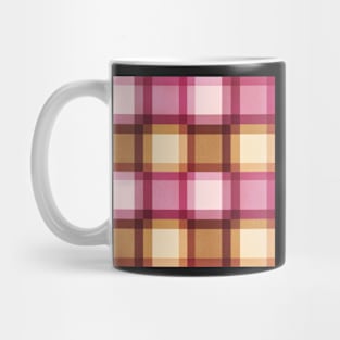 Mid Mod Square Pattern Pink Mug